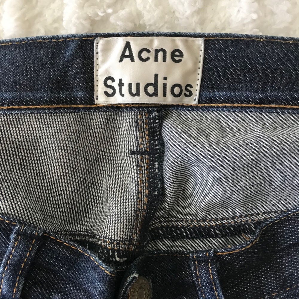 Men’s straight leg Acne dark wash jeans